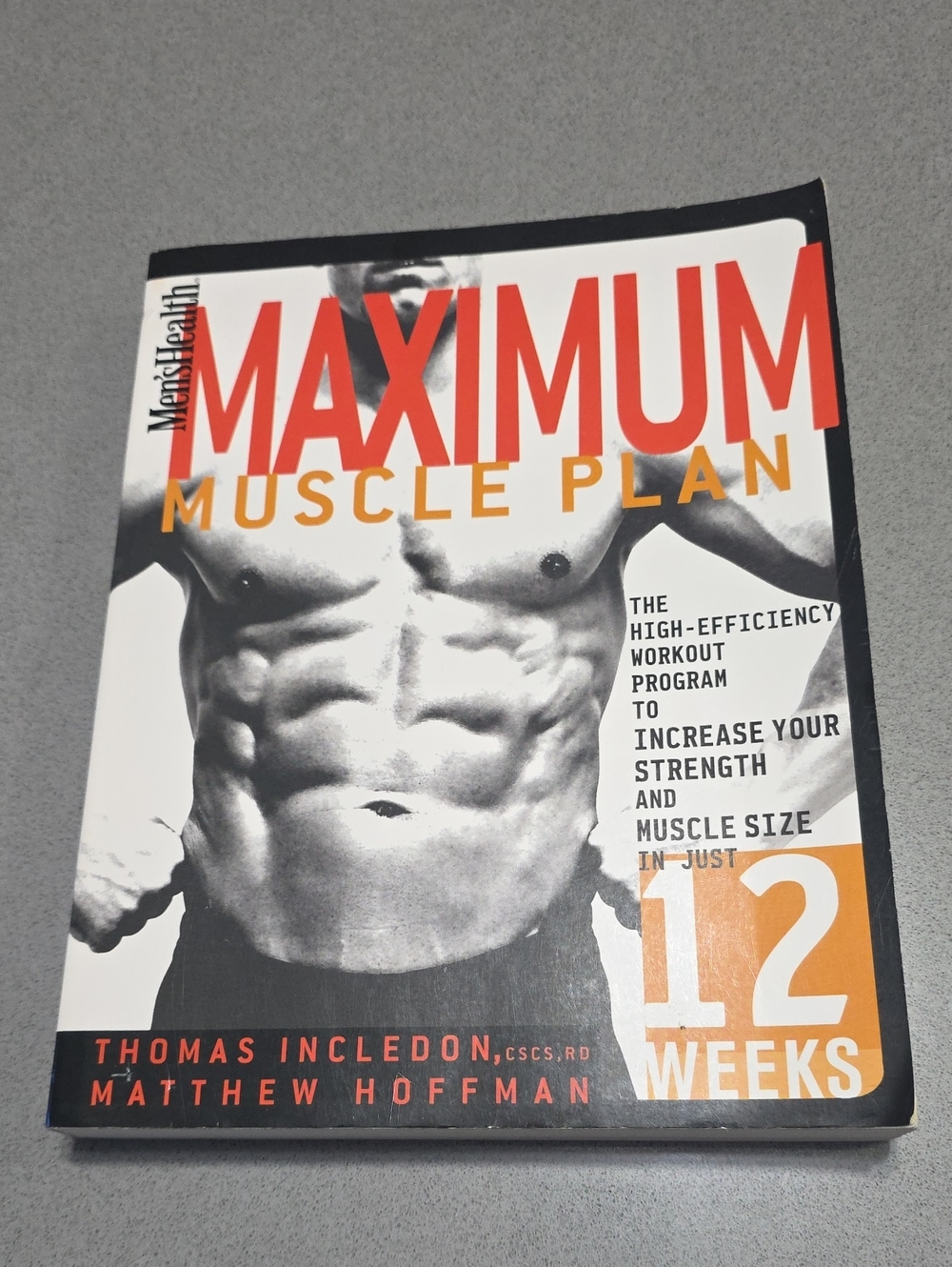 Maximum Muscle Plan Book - Orange & Black Cover